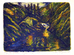 Reidar fritzvold kunst: Sagdammen natt